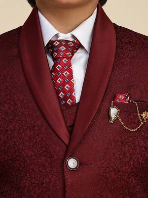 Maroon 5 piece suit set for boys // western wear 5