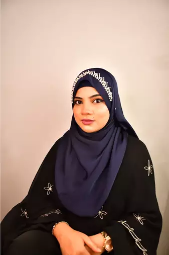 luxury bridal wedding wear hijab scarf   with handwork