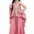 Girls embroidered kurta palazzos & dupatta set