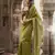 Designer light green weaving soft tissue silk blend saree with designer blouse