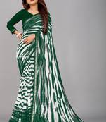 Georgette sibori printed saree with blouse piece