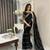 Black fancy jimmy chu embroidery work saree with embroidery stitched blouse