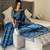 Light blue fancy jimmy chu embroidery work saree with embroidery stitched blouse