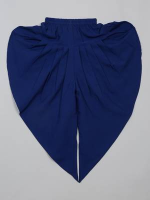 Saka designs pink and navy halter neck dhoti jhabla for girls 4