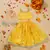 Saka designs square neck foil printed lehenga choli with dupatta for girl's - yellow