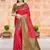 Sangam prints dark pink silk woven work traditional saree
