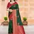 Sangam prints dark green silk woven work traditional saree