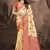 Sangam prints beige silk woven work traditional saree