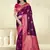 Sangam prints wine silk woven work traditional saree