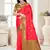Sangam prints pink silk woven work traditional saree