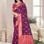 Sangam prints magenta silk woven work traditional saree