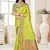 Sangam prints parrot green silk woven work traditional saree