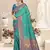 Sangam prints sky blue silk woven work traditional saree