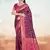 Sangam prints wine silk woven work traditional saree