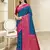 Sangam prints blue silk woven work traditional saree
