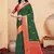 Sangam prints bottle green silk woven work traditional saree