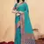 Sangam prints sky blue silk woven work traditional saree