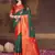 Sangam prints bottle green silk woven work traditional saree