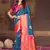 Sangam prints blue silk woven work traditional saree