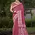 Sangam prints dark pink cotton woven work traditional saree
