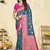 Sangam prints blue silk woven work traditional saree