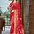 Sangam prints red silk woven work traditional saree