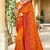 Mustard Zari Resham embroidered Georgette Saree With Matching Blouse Piece