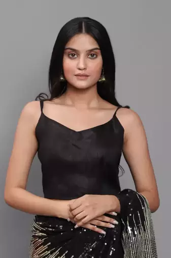 Double Sequins Work Georgette Bollywood Style