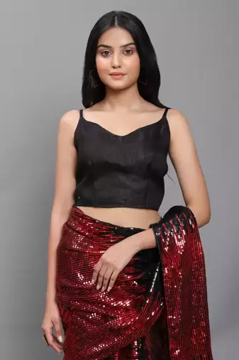 Double Sequins Work Georgette Bollywood Style