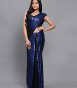 Double Sequins Work Georgette Bollywood Style