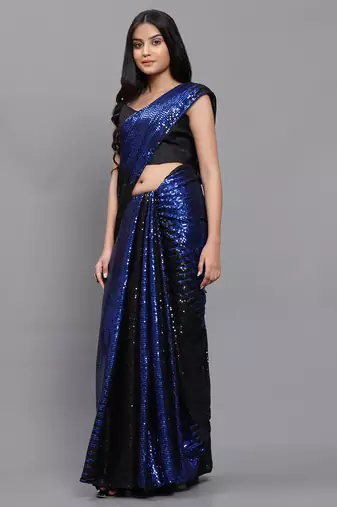 Double Sequins Work Georgette Bollywood Style