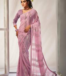 Sequins Work Georgette Bollywood Style Saree