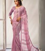 Sequins Work Georgette Bollywood Style Saree