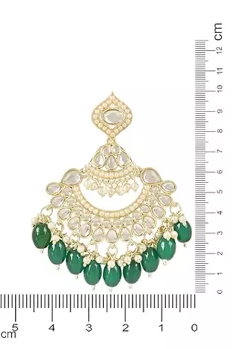 traditional handcrafted pearl kundan beaded earrings for women/girls 