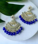 traditional handcrafted pearl kundan beaded earrings for women/girls 