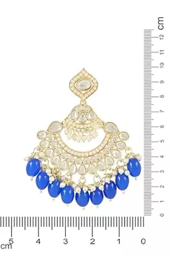 traditional handcrafted pearl kundan beaded earrings for women/girls 