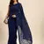 Honeycomb Sequins Work Georgette Bollywood Style Saree