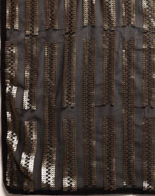 Striped Sequins Work Georgette Bollywood Style Saree 5
