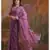 Striped Sequins Work Georgette Bollywood Style Saree
