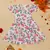 Saka designs girls' knee-length flower printed rayon kurta