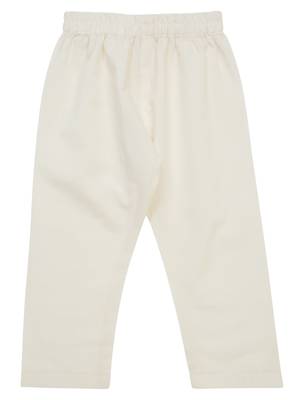 Saka designs boy's floral printed jacket with cotton kurta & pyjamas - pink & white 5