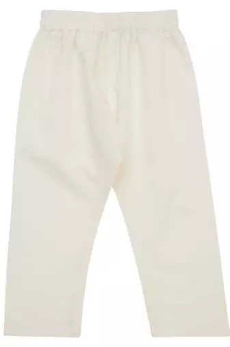 Saka designs boy's floral printed jacket with cotton kurta & pyjamas - pink & white