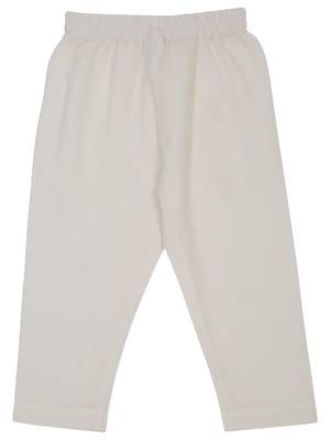Saka designs emberoidered cotton kurta pajama set  boys - orange & white 5