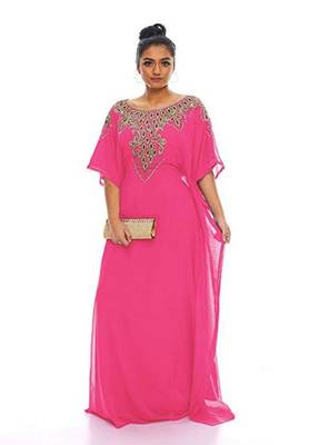 Gandura moroccan arabic traditional party thobe kaftan 1