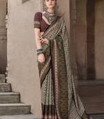 Pure Crepe Printed Patola Designer Saree (multicolor)
