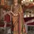 Soft silk stripped patola saree for women (musturd)