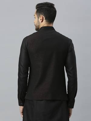 gold maroon nehru jacket 4
