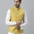 mustard yellow solid nehru jacket