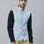sky blue solid nehru jacket