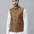 tan brown solid nehru jacket
